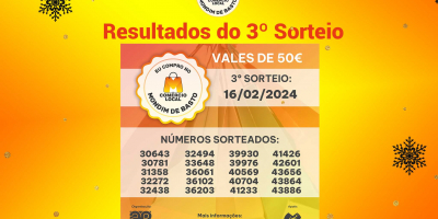 3º Sorteio da Campanha do comércio local 23/24